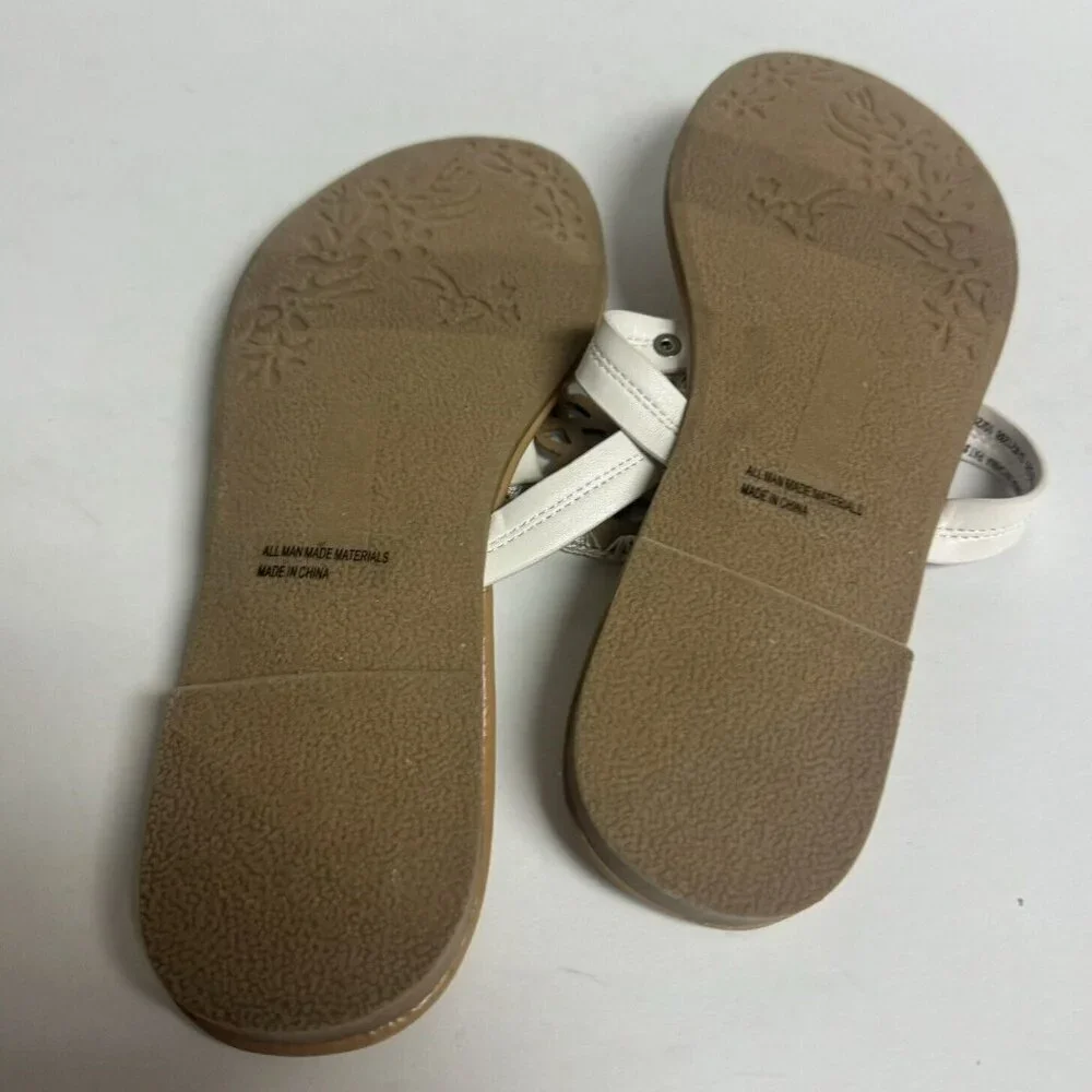 Dolce Vita Big Kids' Cissy Sandals White, Girls' Size 5 M